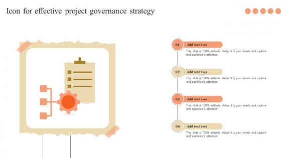 Icon For Effective Project Governance Strategy