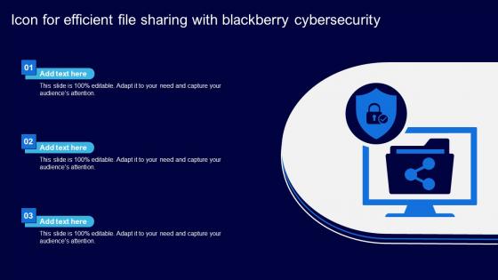Icon For Efficient File Sharing With Blackberry Cybersecurity