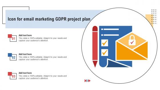 Icon For Email Marketing GDPR Project Plan