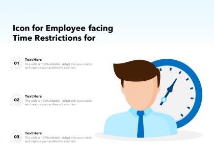 Icon for employee facing time restrictions for