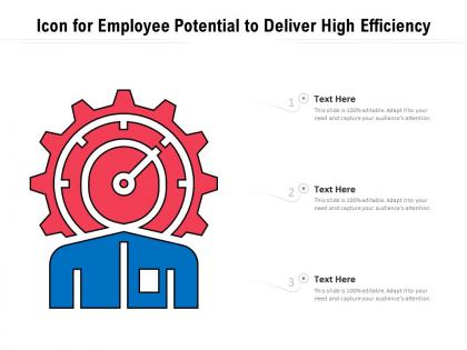 Icon for employee potential to deliver high efficiency
