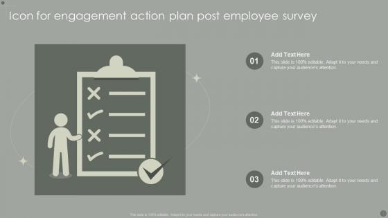 Icon For Engagement Action Plan Post Employee Survey