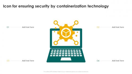 Icon For Ensuring Security By Containerization Technology