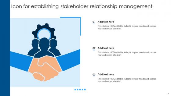 Icon For Establishing Stakeholder Relationship Management