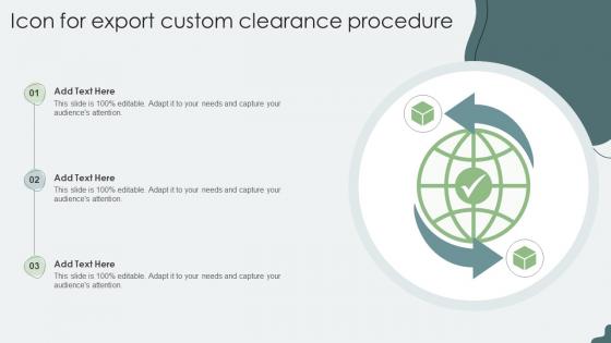 Icon For Export Custom Clearance Procedure