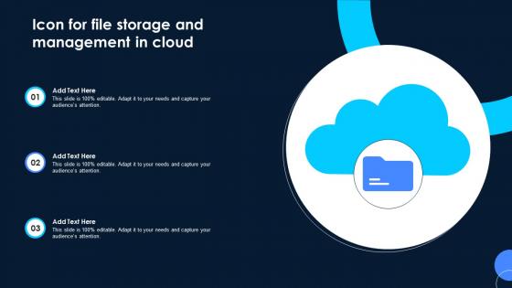 Icon For File Storage And Management In Cloud