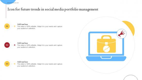 Icon For Future Trends In Social Media Portfolio Management