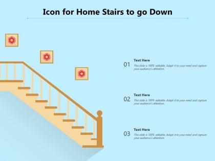 Icon for home stairs to go down