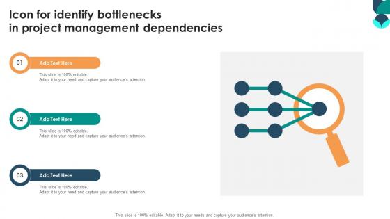 Icon For Identify Bottlenecks In Project Management Dependencies