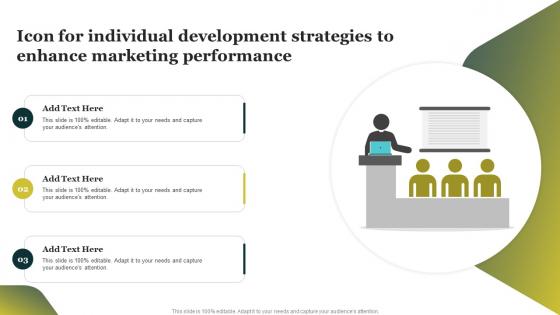 Icon For Individual Development Strategies To Enhance Marketing Performance