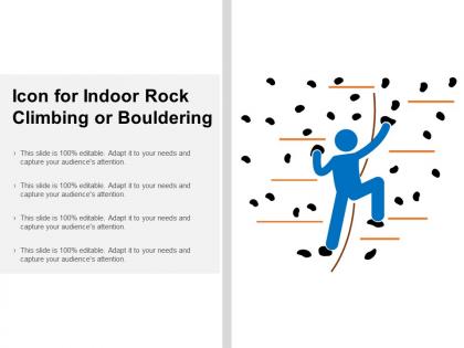 Icon for indoor rock climbing or bouldering