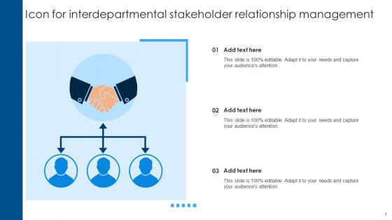Icon For Interdepartmental Stakeholder Relationship Management