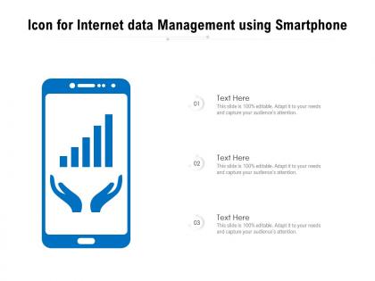 Icon for internet data management using smartphone