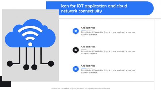 Icon For Iot Application And Cloud Network Connectivity