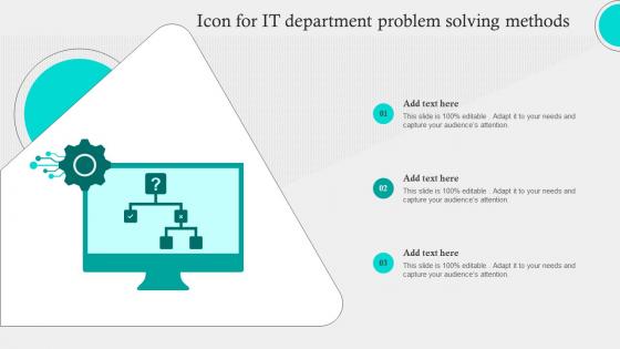 Icon For IT Department Problem Solving Methods