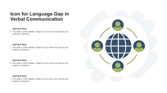 Icon For Language Gap In Verbal Communication