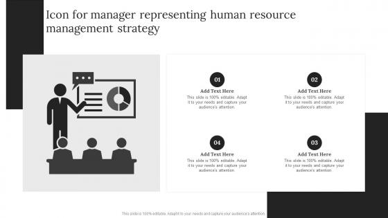 Icon For Manager Representing Human Resource Management Strategy