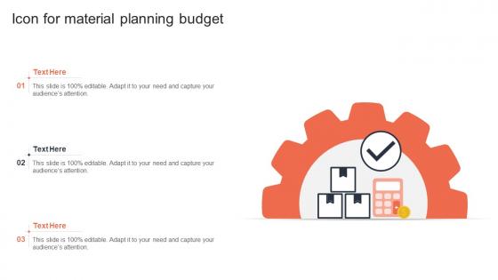 Icon For Material Planning Budget