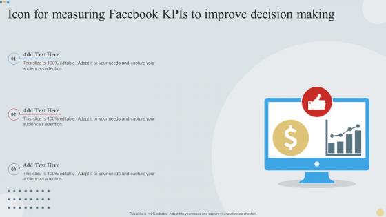 Icon For Measuring Facebook KPIs To Improve Decision Making