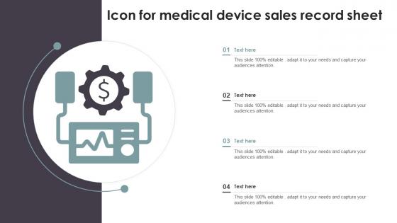 Icon For Medical Device Sales Record Sheet