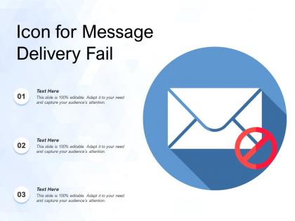 Icon for message delivery fail