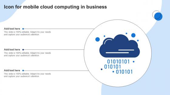 Icon For Mobile Cloud Computing In Business