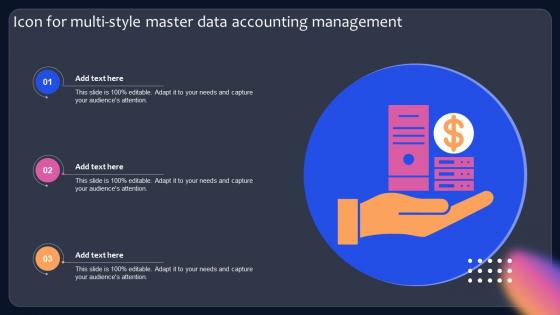 Icon For Multi Style Master Data Accounting Management