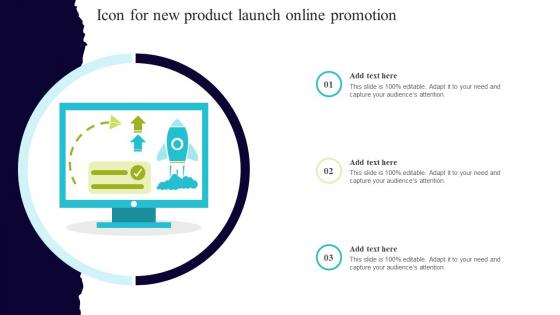 Icon For New Product Launch Online Promotion