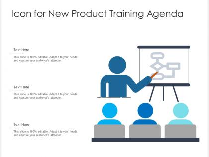 Icon for new product training agenda
