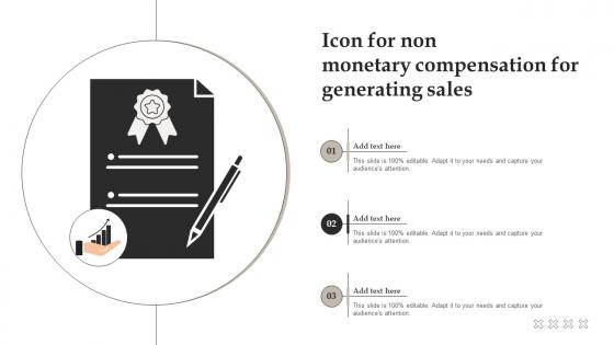 Icon For Non Monetary Compensation For Generating Sales