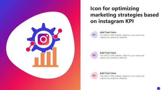 Icon For Optimizing Marketing Strategies Based On Instagram KPI