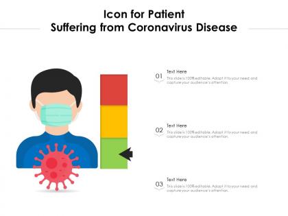 Icon for patient suffering from coronavirus disease