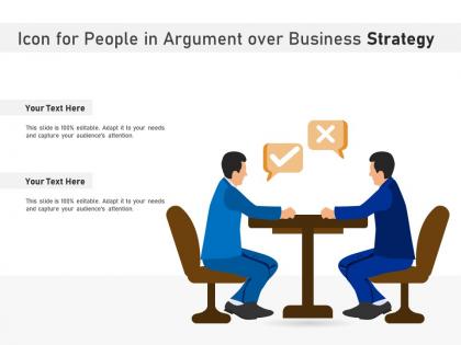 Icon for people in argument over business strategy