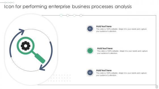 Icon For Performing Enterprise Business Processes Analysis