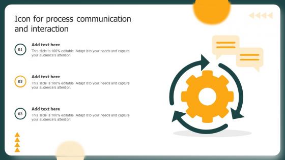 Icon For Process Communication And Interaction