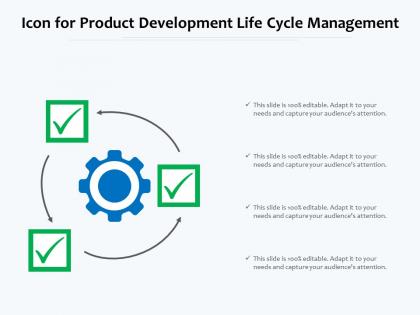 Icon for product development life cycle management