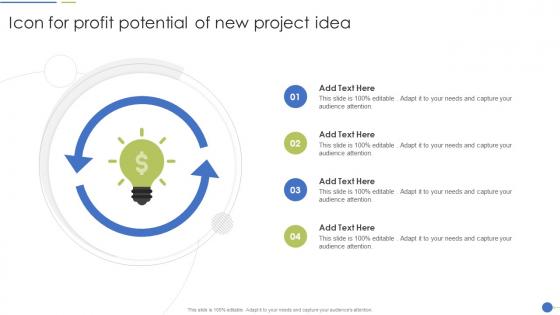 Icon For Profit Potential Of New Project Idea