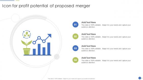 Icon For Profit Potential Of Proposed Merger
