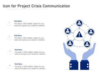 Icon for project crisis communication
