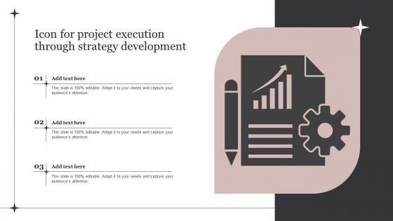 Icon For Project Execution Through Strategy Development