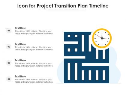 Icon for project transition plan timeline