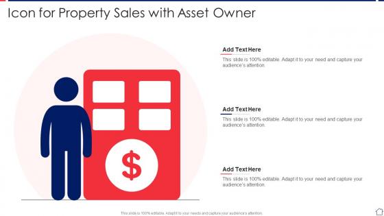 Icon For Property Sales With Asset Owner