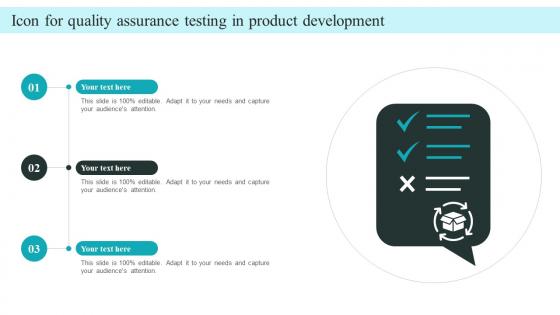 Icon For Quality Assurance Testing In Product Development