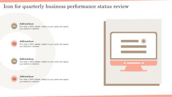 Icon For Quarterly Business Performance Status Review