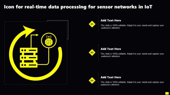 Icon For Real Time Data Processing For Sensor Networks In IoT