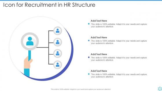 Icon For Recruitment In Hr Structure