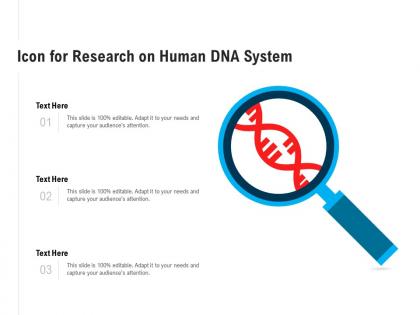 Icon for research on human dna system