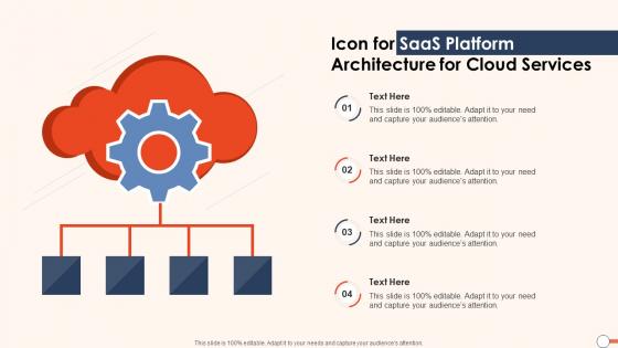 Icon For SaaS Platform Architecture For Cloud Services