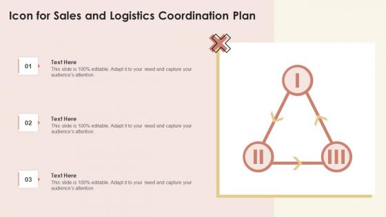 Icon For Sales And Logistics Coordination Plan