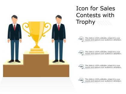 Icon for sales contests with trophy
